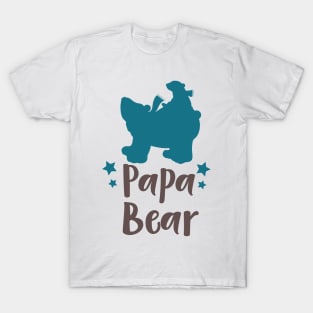 Papa Bear, Bear Cub, Cute Bear, Little Bear, Stars T-Shirt